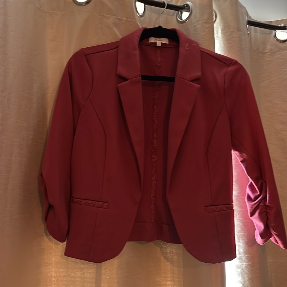 Polyester blend blazer
